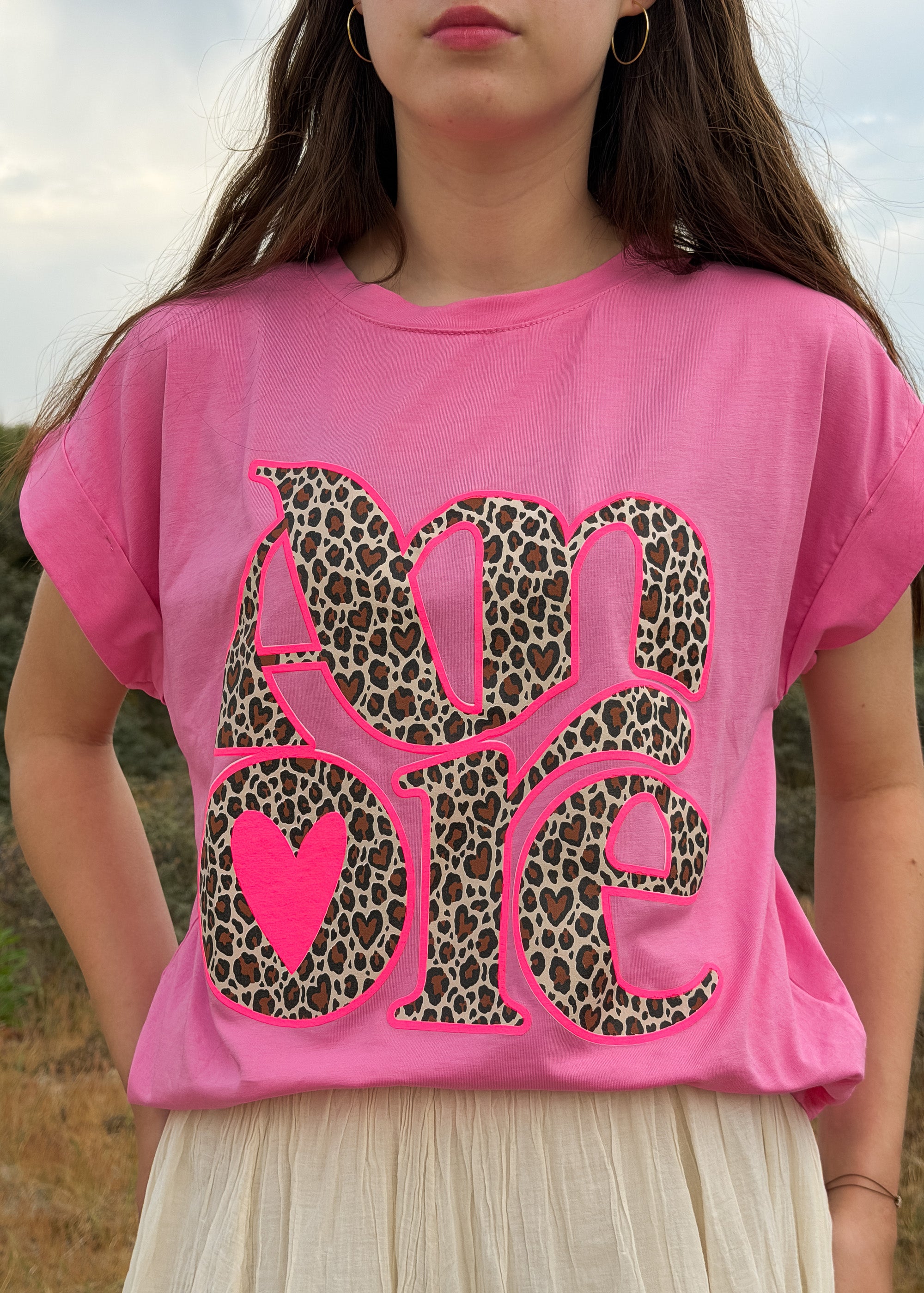 T-shirt rose — Couleur: Rose